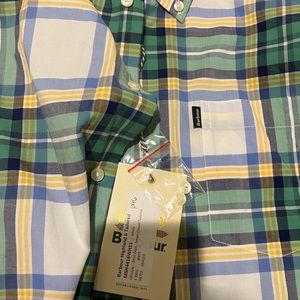 Barbour highland check tailored button down shirt